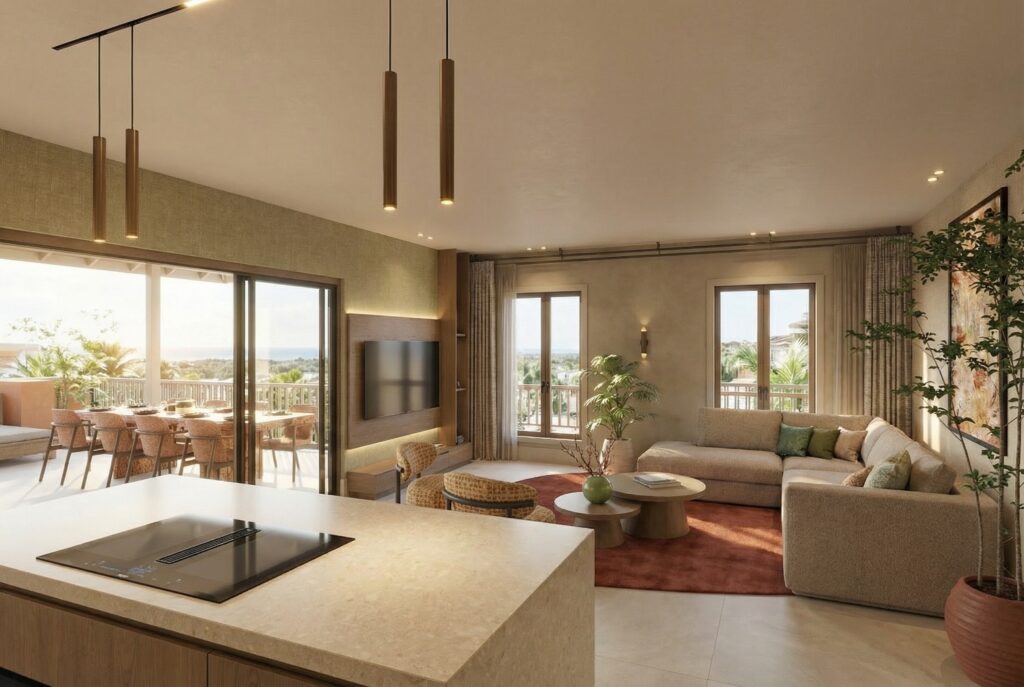 Flora-Boutique-Resort-Curacao-FLORA_Penthouse A_Woonkamer_2